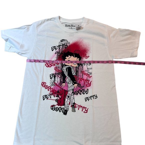Unisex NWT Betty Boop‎ Graffitti Graphic T-Shirt M - Picture 3 of 4